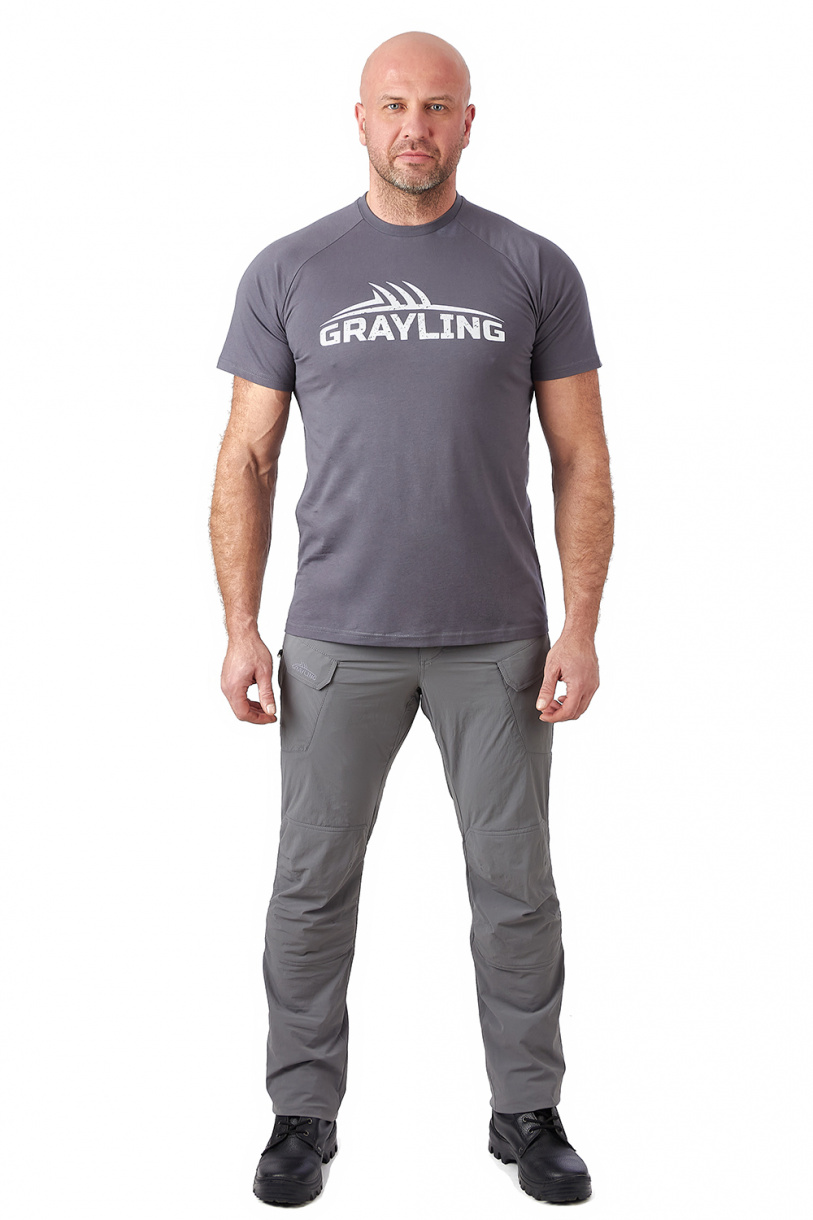 Футболка GRAYLING Logo T-Shirt (Лого) (хлопок, графит) GTS-02GRT